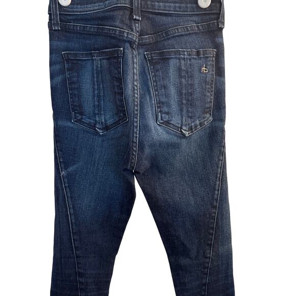 Rag & Bone Jean Women's Blue 24 Denim Skinny Ankle Zippers - Picture 5 of 11